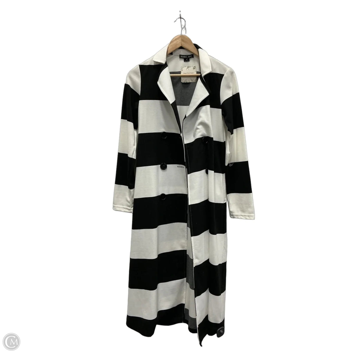 Jacket Other By Double Zero In Black & White, Size: S