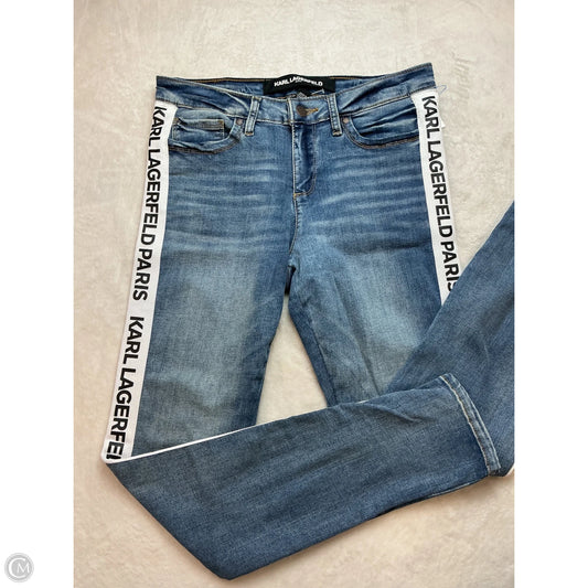 Jeans Designer By Karl Lagerfeld In Blue Denim, Size: 6