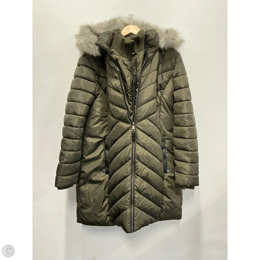 Coat Puffer & Quilted By Dkny In Green, Size: Xxl