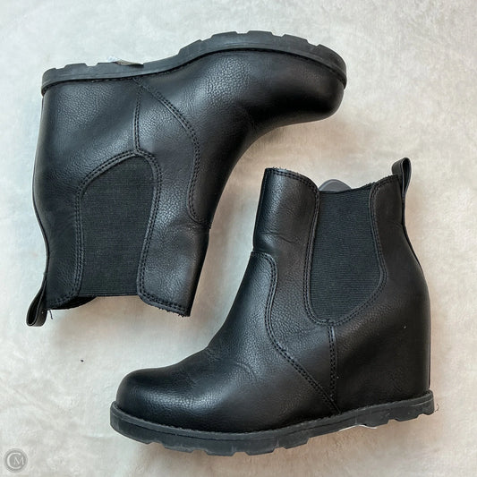 Boots Ankle Heels By Universal Thread In Black, Size: 7.5