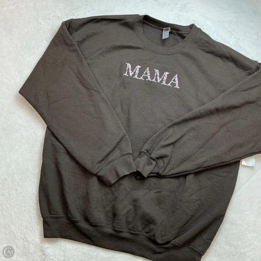 Sweatshirt Crewneck By Gildan In Brown, Size: L