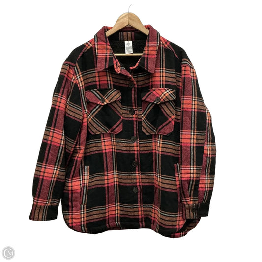 Jacket Other By Members Mark In Plaid Pattern, Size: Xl