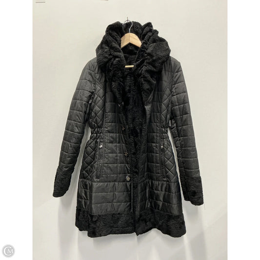 Coat Puffer & Quilted By Laundry In Black, Size: M