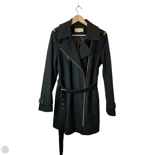 Coat Wool By Michael By Michael Kors In Black, Size: S