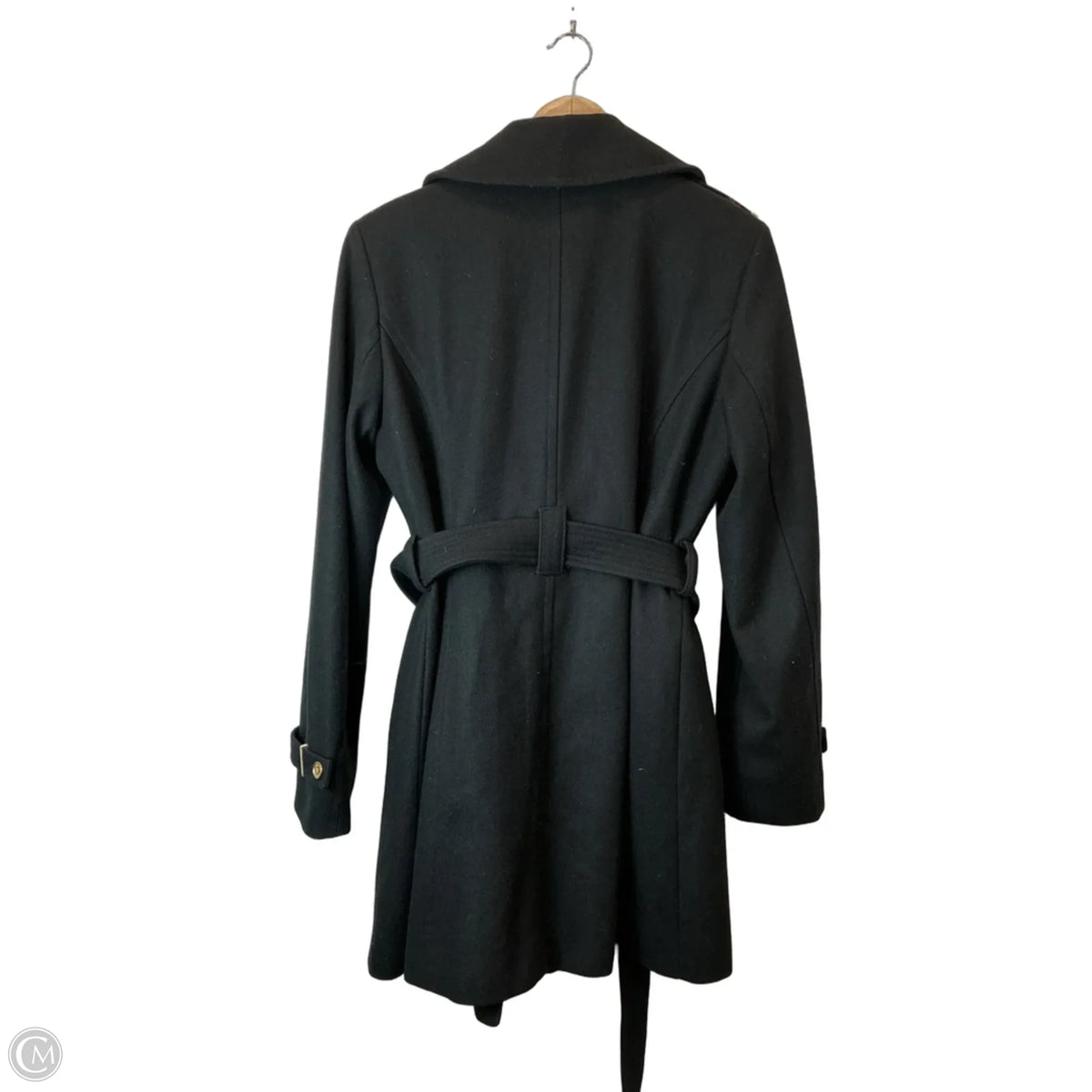Coat Wool By Michael By Michael Kors In Black, Size: S