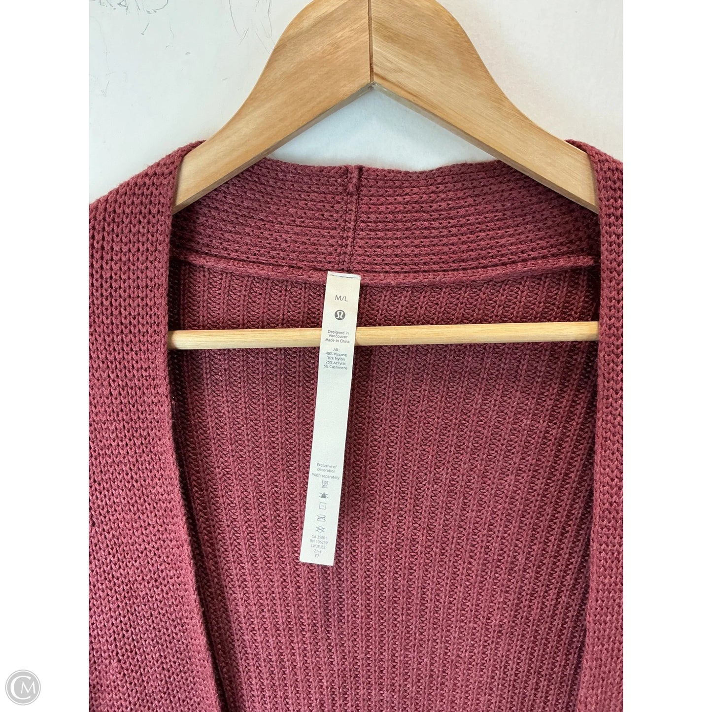 Cardigan By Lululemon In Pink, Size: M