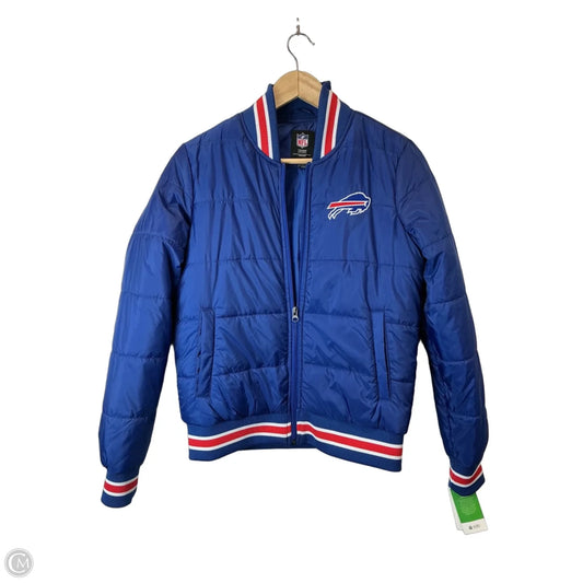 Jacket Puffer & Quilted By Nfl In Blue, Size: S