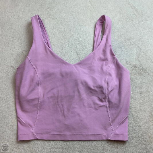 Athletic Bra By Lululemon In Pink, Size: 4