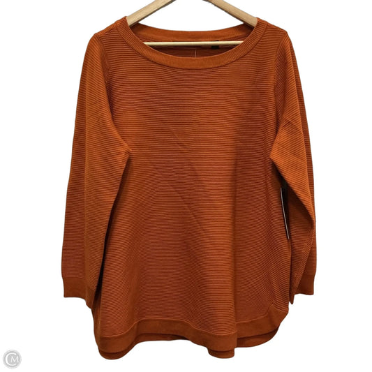 Top Long Sleeve By Cyrus In Orange, Size: 1x