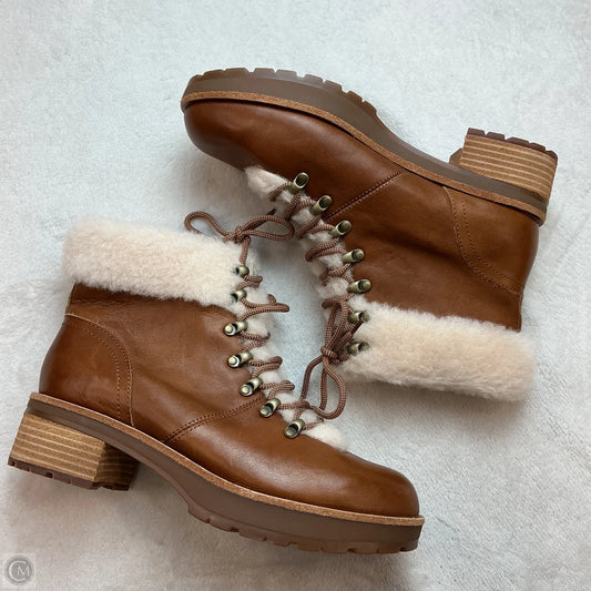 Boots Ankle Heels By Kork Ease In Tan, Size: 9