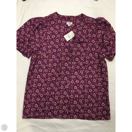Top Short Sleeve By J. Crew In Purple, Size: S