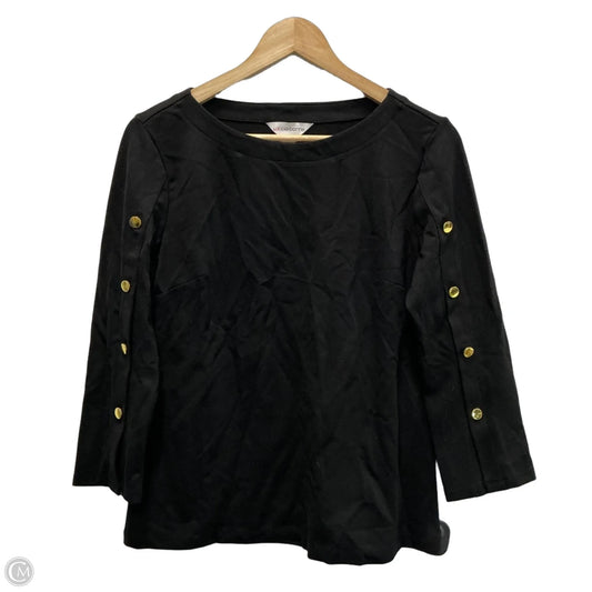 Top Long Sleeve Basic By Liz Claiborne In Black, Size: S