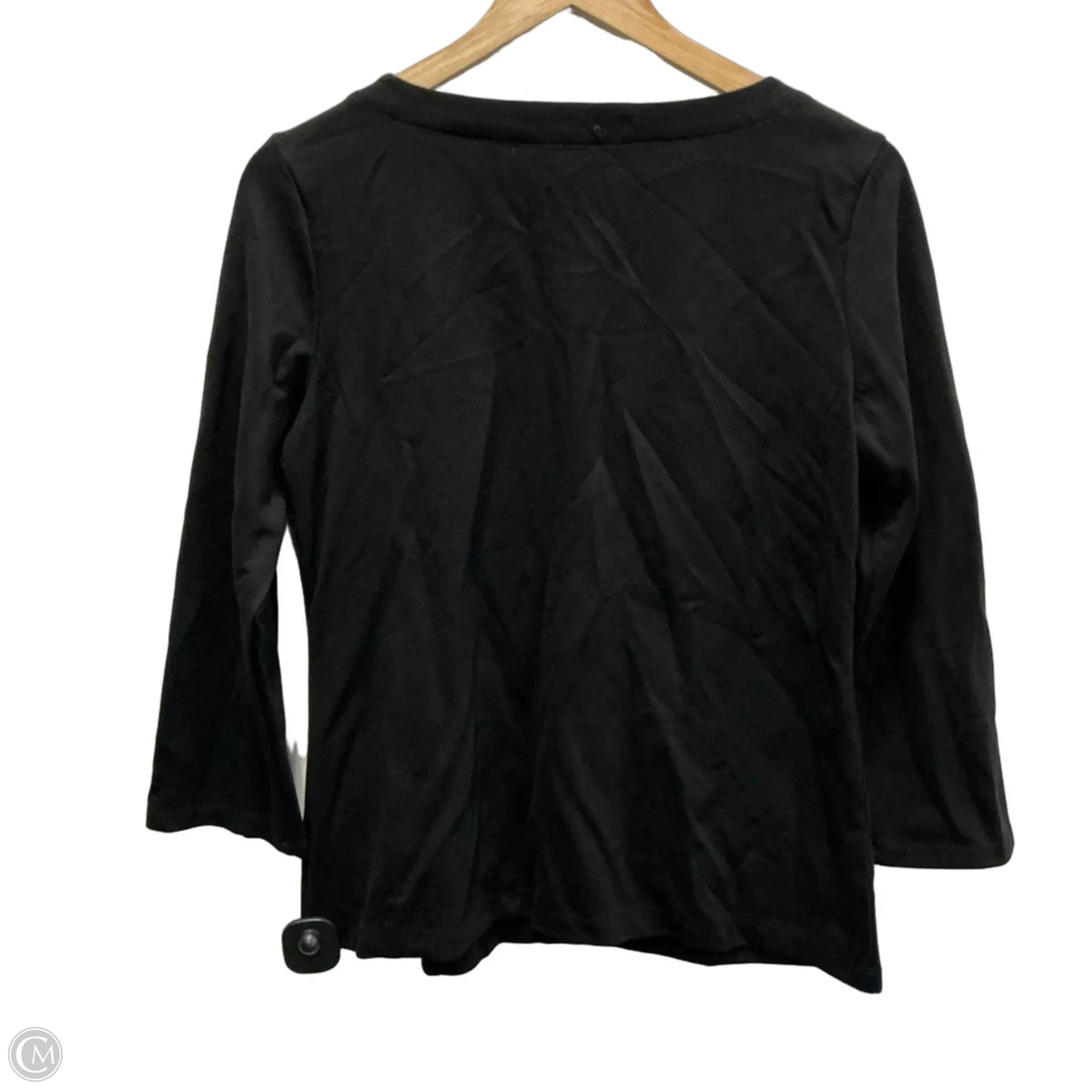 Top Long Sleeve Basic By Liz Claiborne In Black, Size: S