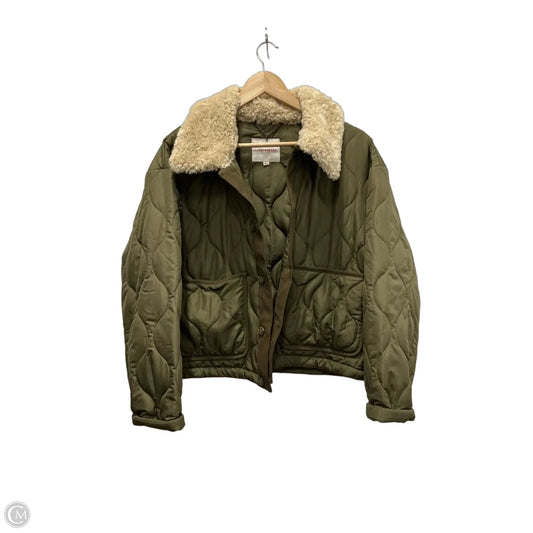 Jacket Puffer & Quilted By Lucky Brand In Green, Size: L