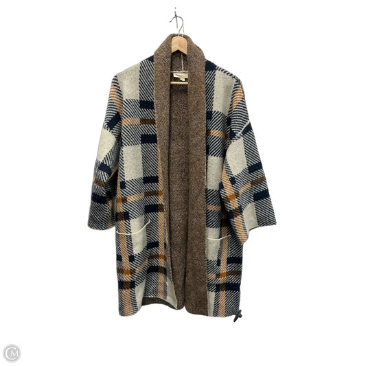 Cardigan By Lovestitch In Plaid Pattern, Size: L