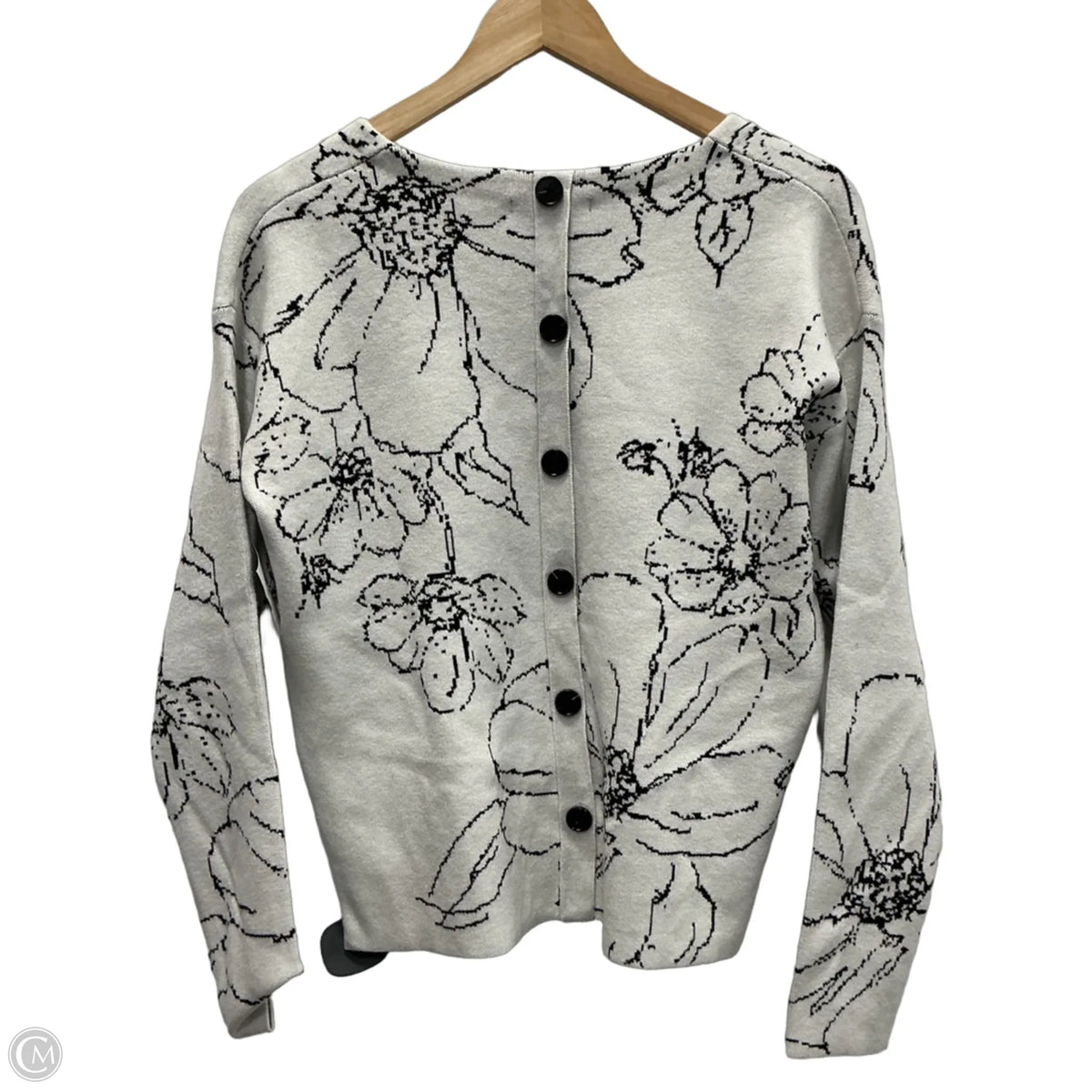Sweater By Tahari In Grey, Size: M