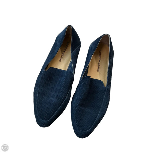 Shoes Flats By Lucky Brand In Navy, Size: 9