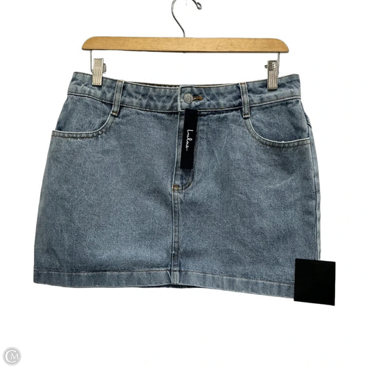 Skirt Mini & Short By Lulus In Blue Denim, Size: M