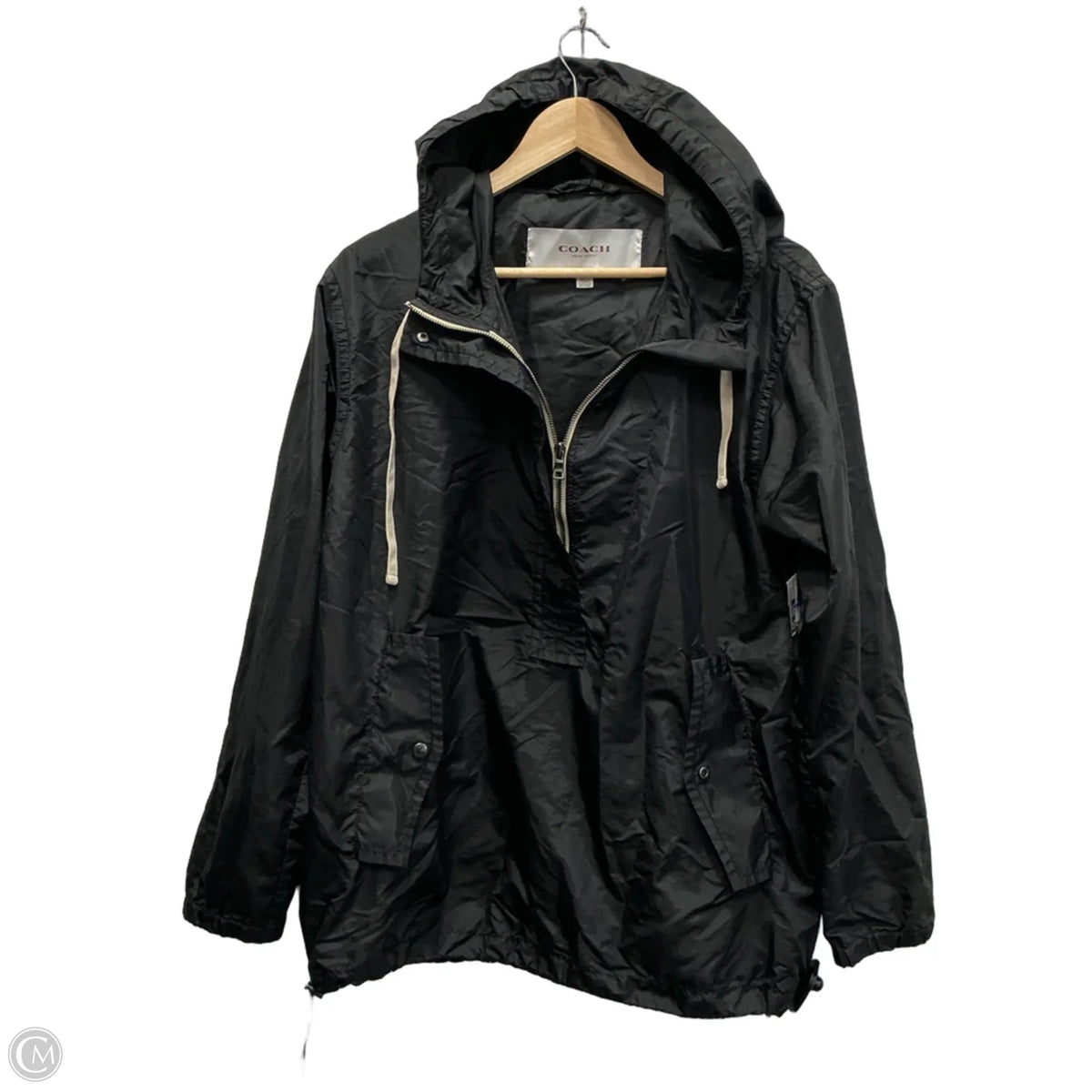 Coat Designer By Coach In Black, Size: L