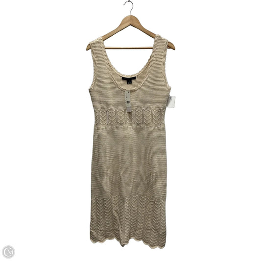 Dress Casual Midi By French Connection In Cream, Size: Xl