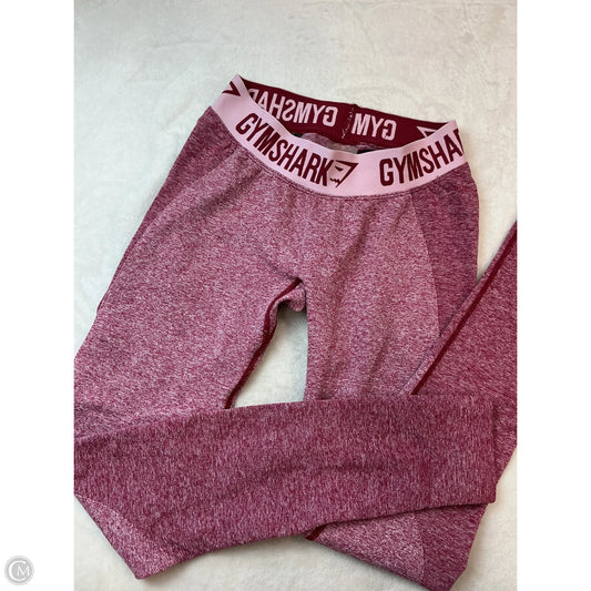 Athletic Leggings By Gym Shark In Pink, Size: S