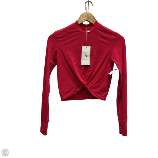 Athletic Top Long Sleeve Collar By Buffbunny In Pink, Size: Xs