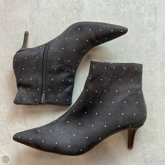 Boots Ankle Heels By Journee In Grey, Size: 8.5