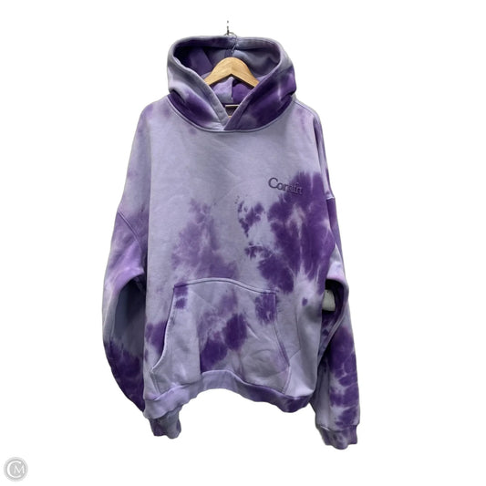Sweatshirt Hoodie By Comfrt In Purple, Size: 3x