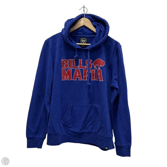 Athletic Sweatshirt Hoodie By 47 In Blue, Size: Xl