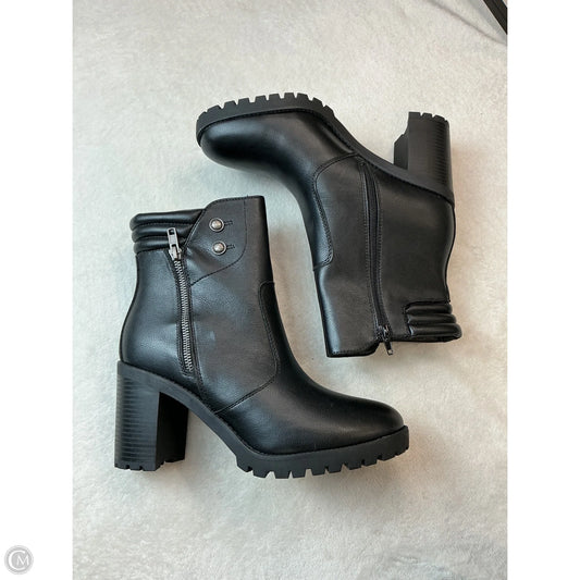 Boots Ankle Heels By Mia In Black, Size: 10