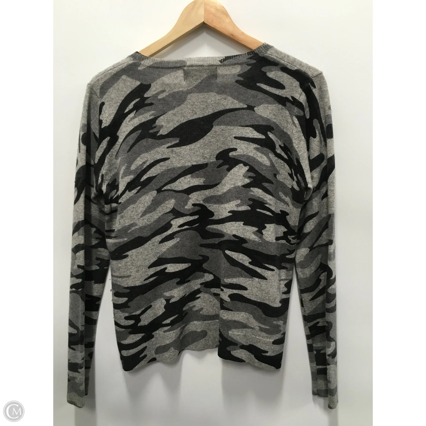 Sweater Cashmere By PLY CASHMERE In Camouflage Print, Size: M