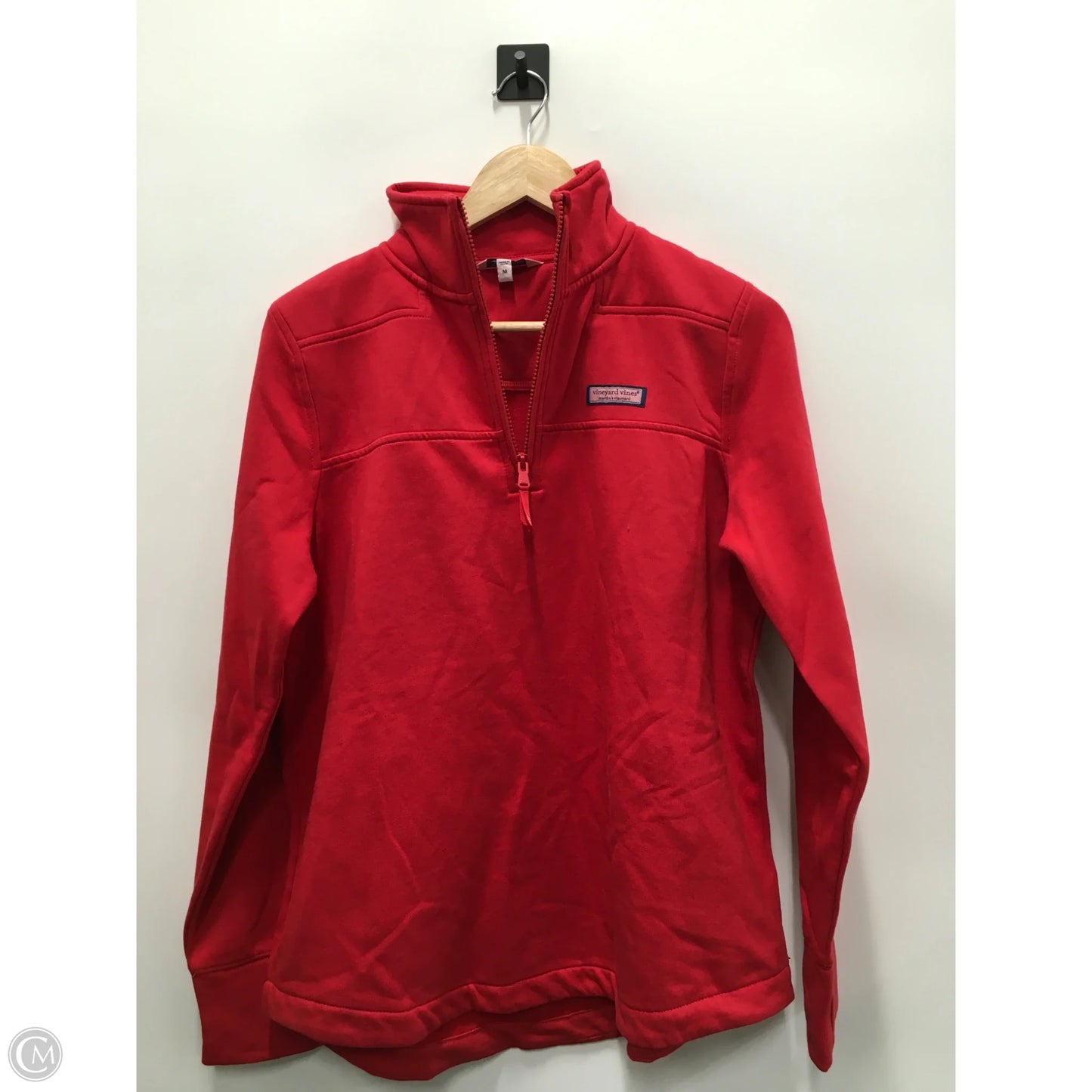 Sweatshirt Collar By Vineyard Vines In Red, Size: M