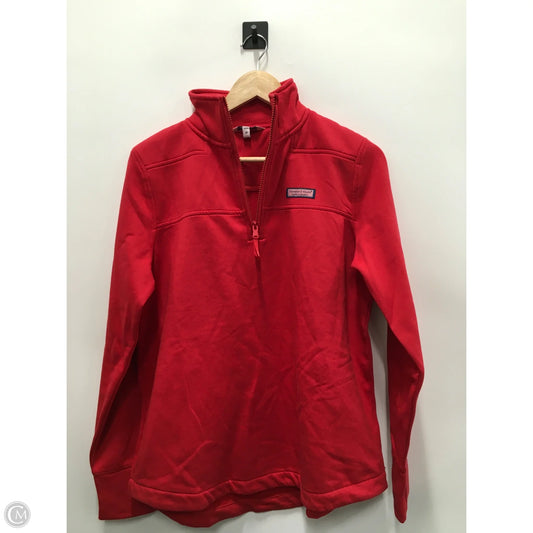 Sweatshirt Collar By Vineyard Vines In Red, Size: M