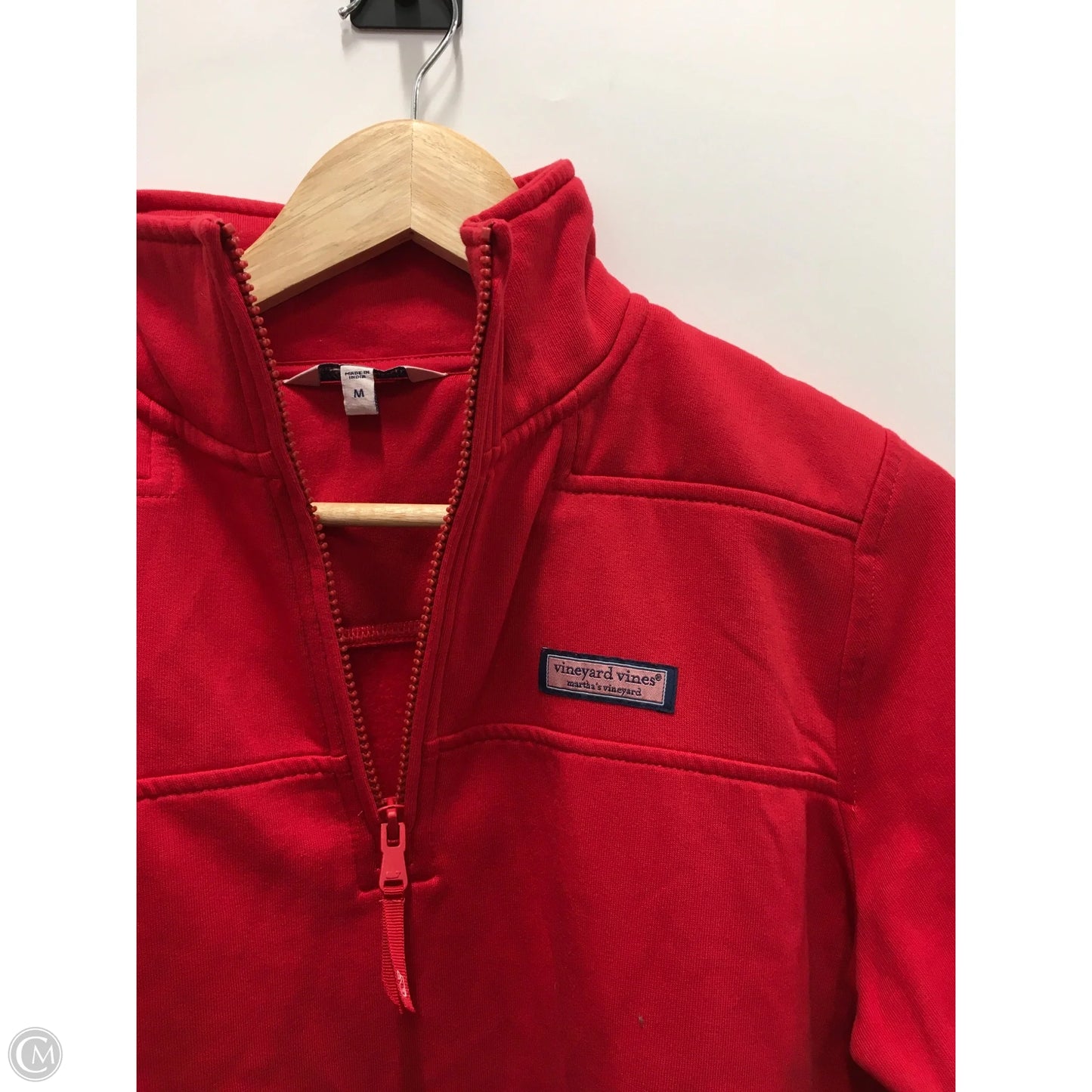 Sweatshirt Collar By Vineyard Vines In Red, Size: M