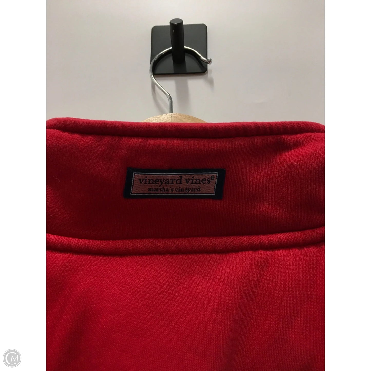 Sweatshirt Collar By Vineyard Vines In Red, Size: M