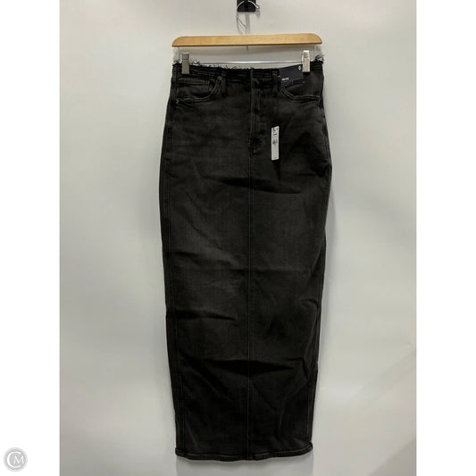 Skirt Maxi By Express In Black Denim, Size: 0