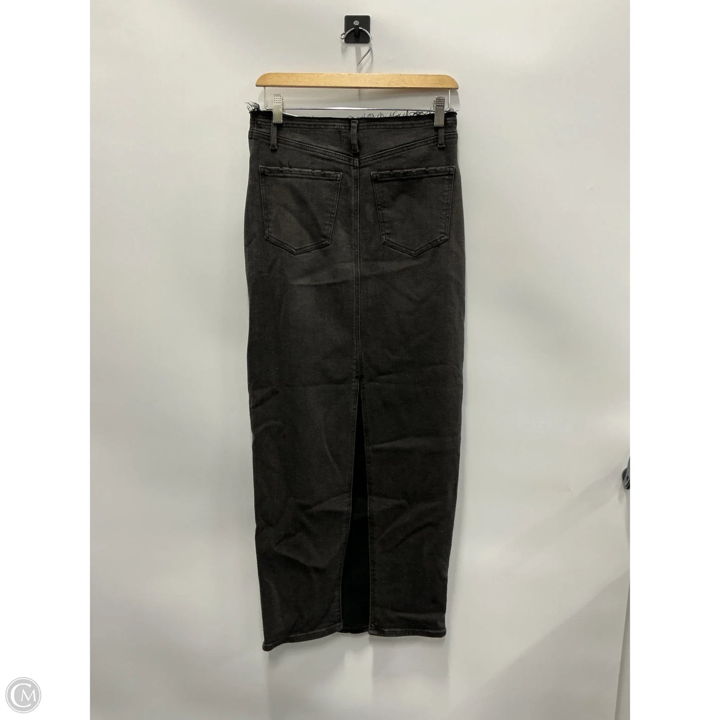 Skirt Maxi By Express In Black Denim, Size: 0