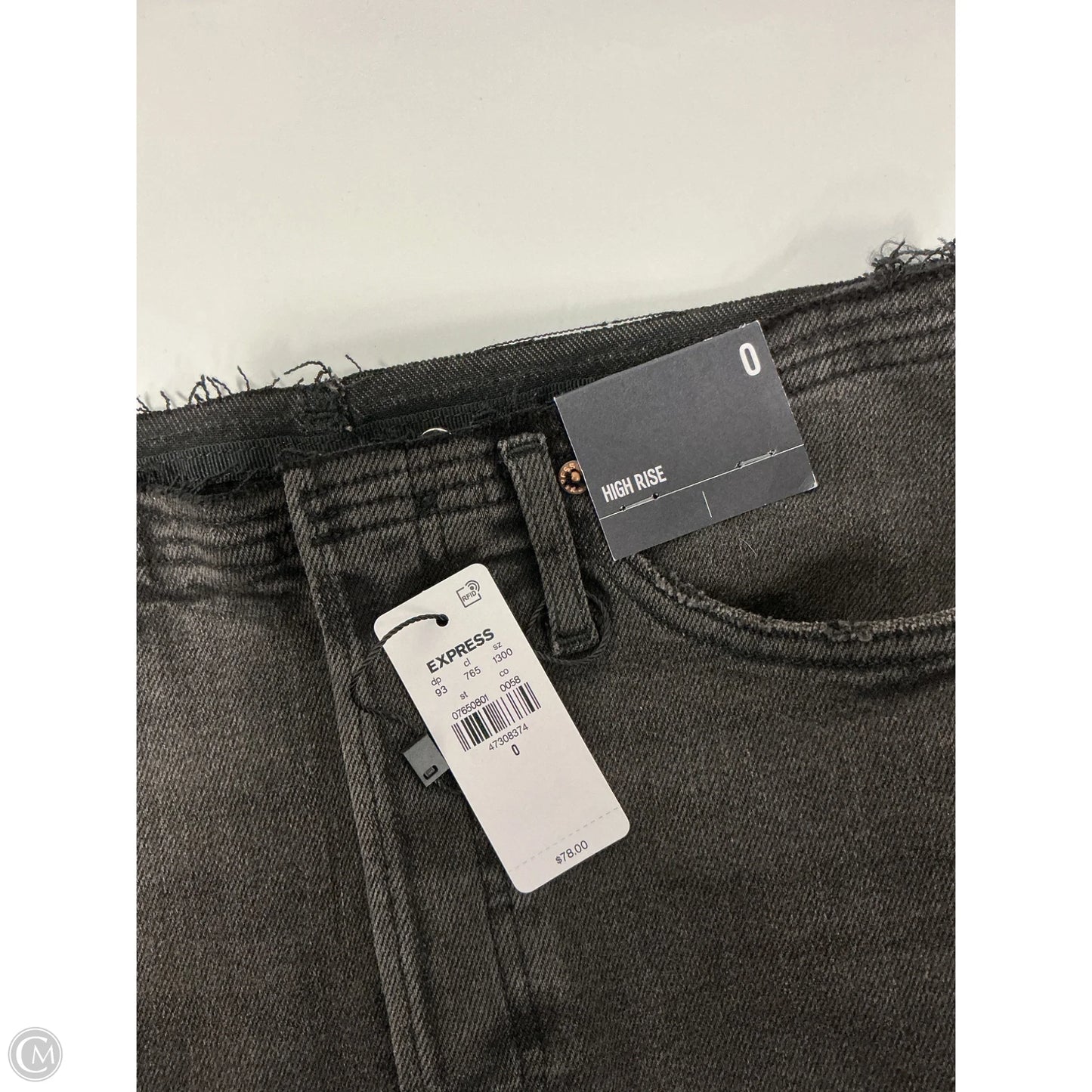 Skirt Maxi By Express In Black Denim, Size: 0
