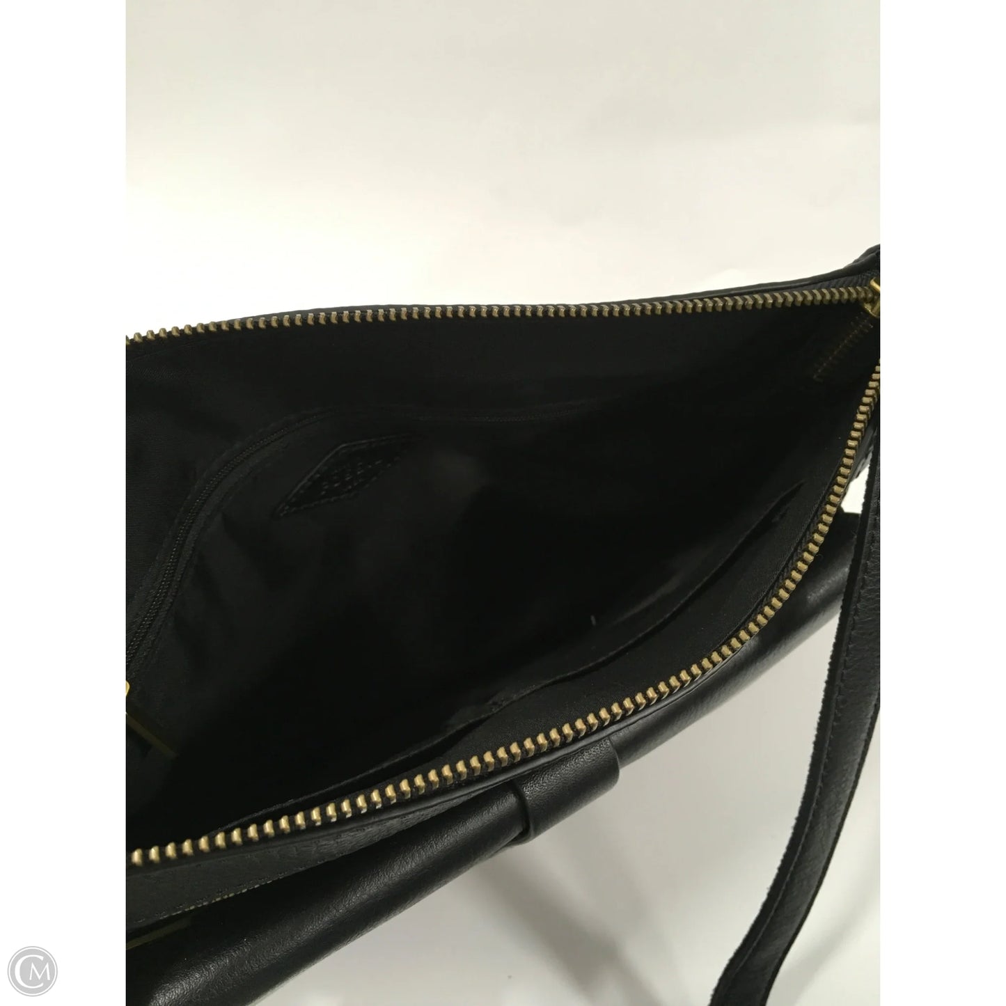 Handbag Leather By Fossil, Size: Medium