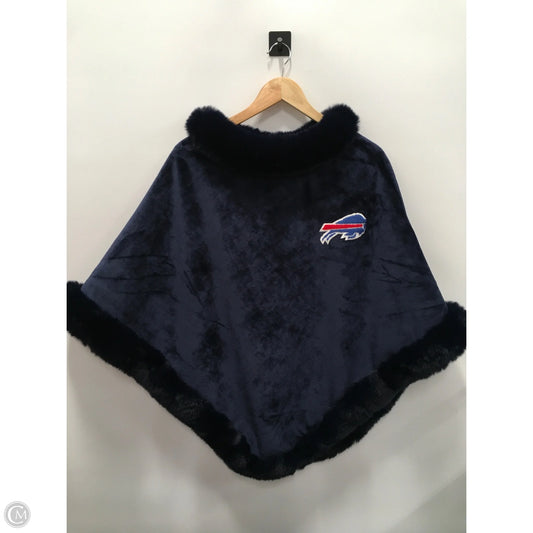 Poncho By Clothes Mentor In Navy, Size: Osfm