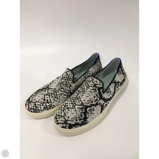 Shoes Flats By Rothys In Black & White, Size: 8