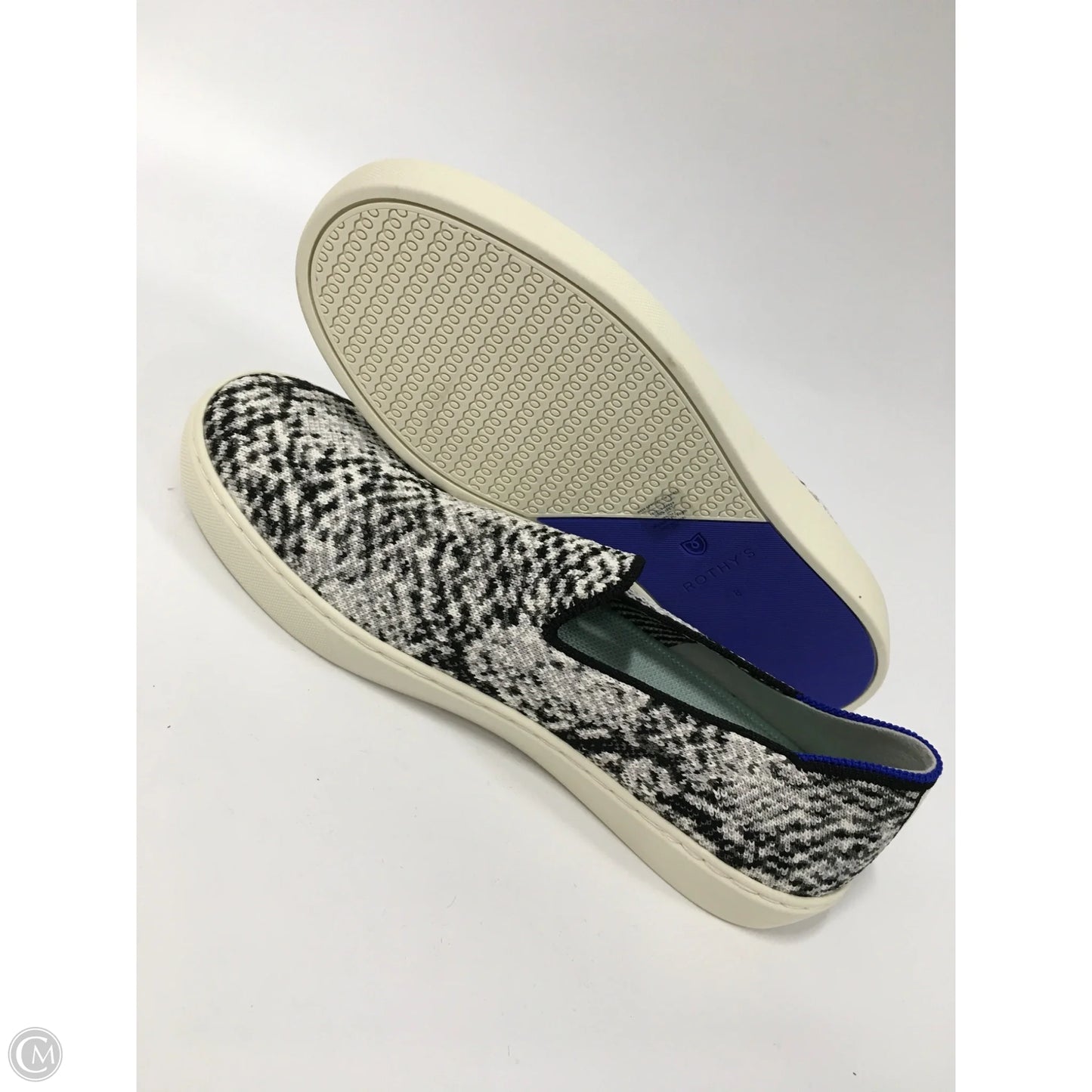 Shoes Flats By Rothys In Black & White, Size: 8