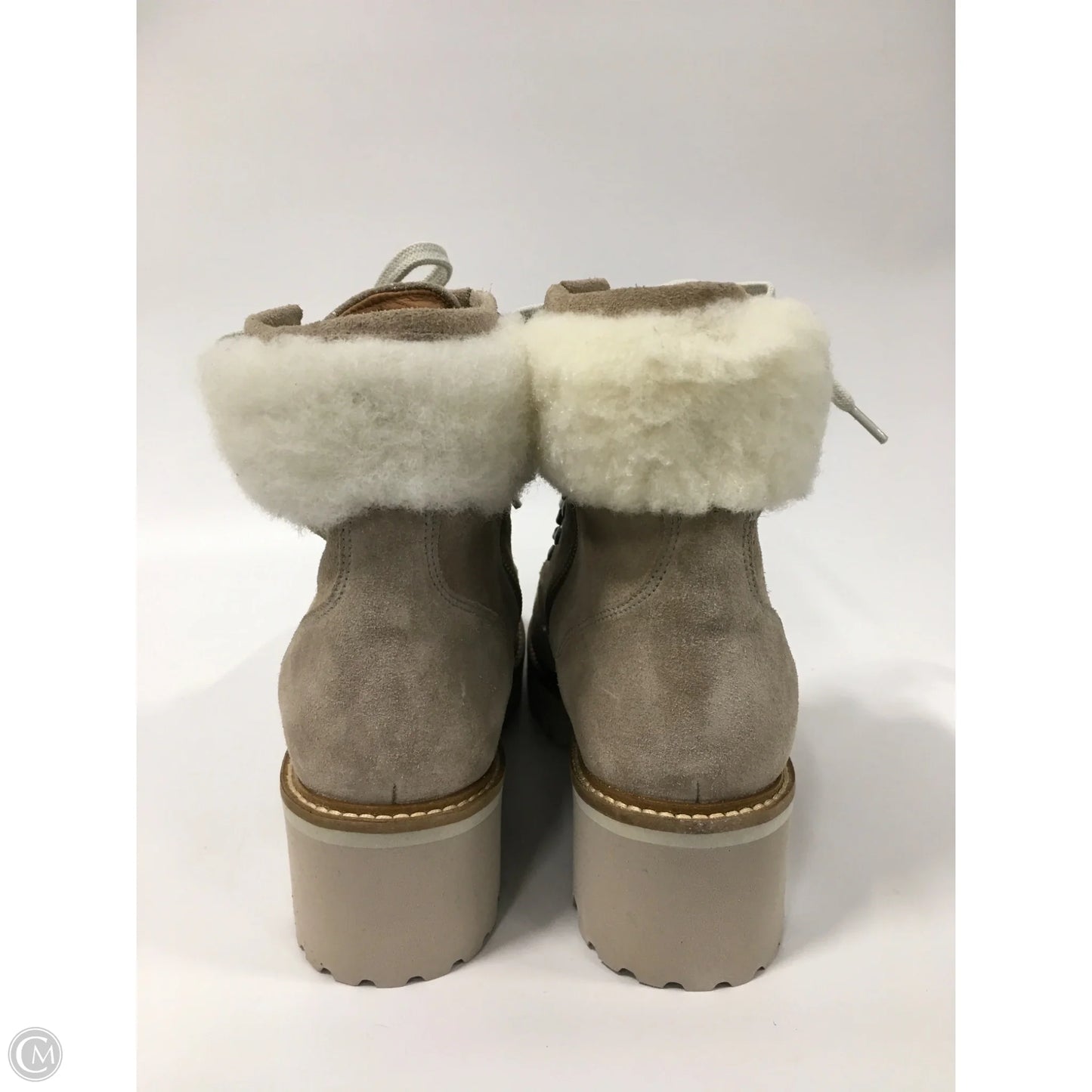 Boots Ankle Flats By Johnston & Murphy In Beige, Size: 8.5
