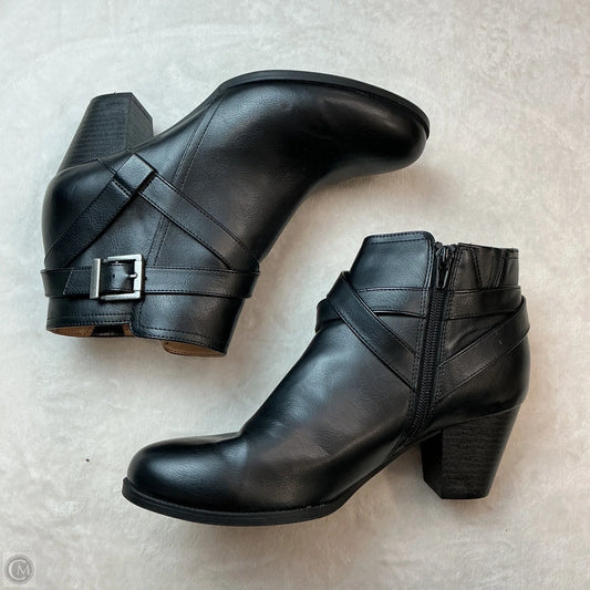 Boots Ankle Heels By Abella In Black, Size: 9.5