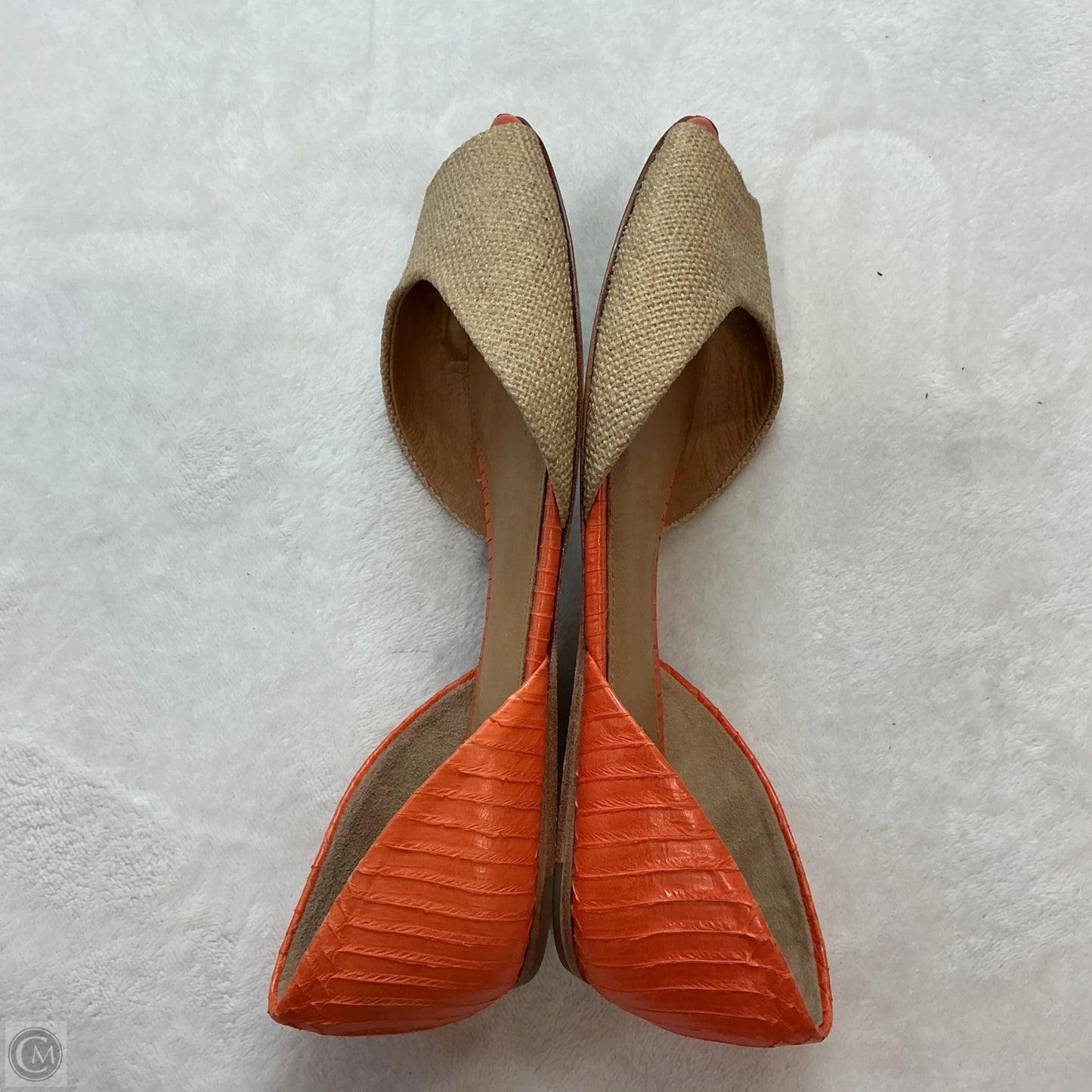 Sandals Designer By Coach In Cream & Orange, Size: 7