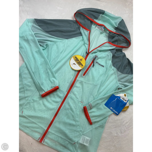 Jacket Windbreaker By Columbia In Blue, Size: Xl
