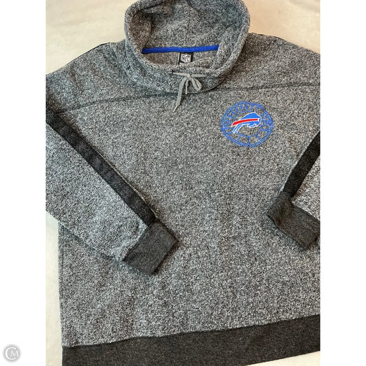 Athletic Sweatshirt Collar By Nfl In Grey, Size: S