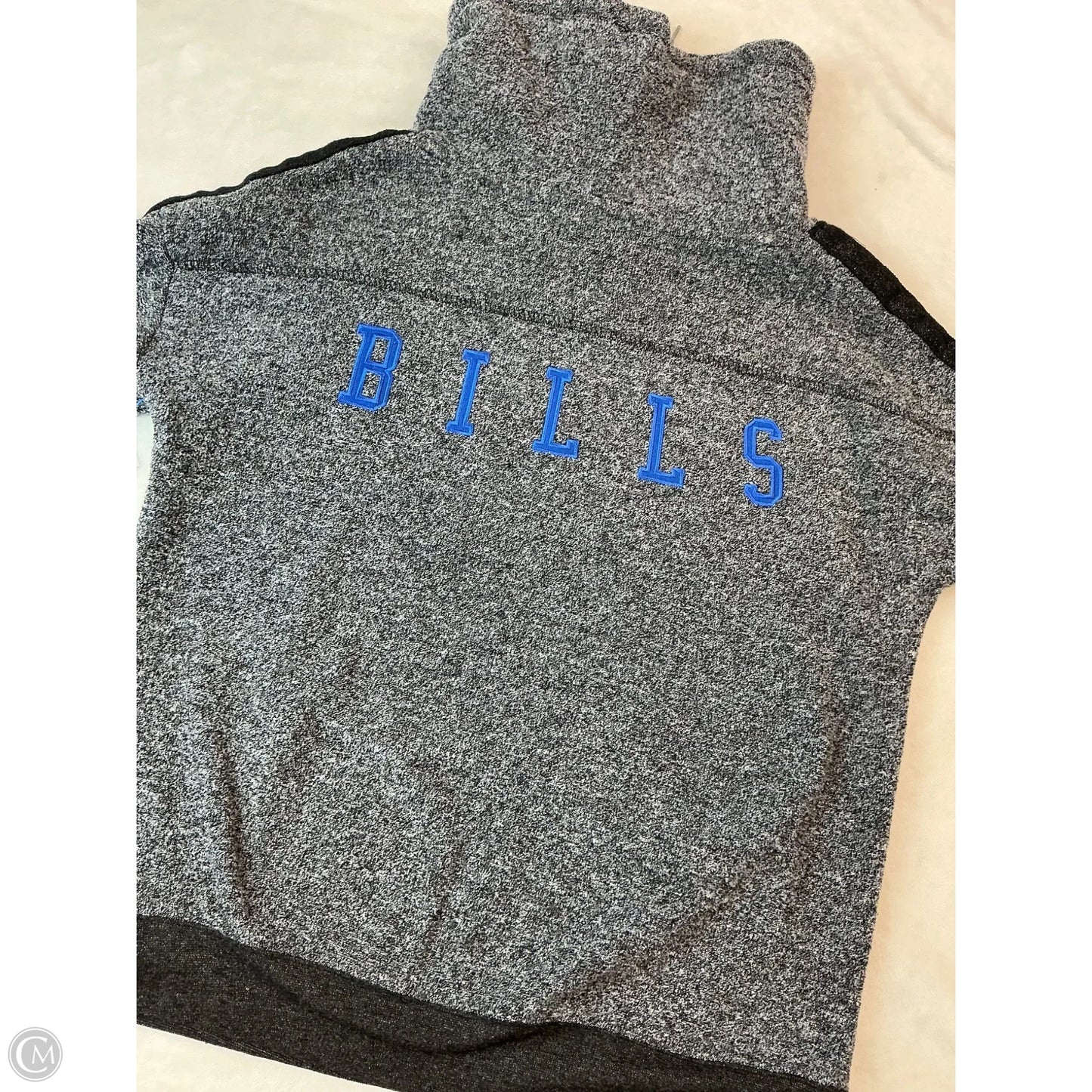Athletic Sweatshirt Collar By Nfl In Grey, Size: S