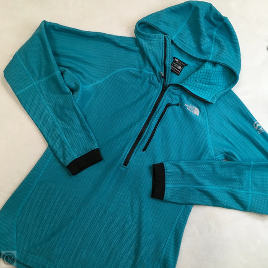 Athletic Top Long Sleeve Hoodie By The North Face In Blue, Size: S