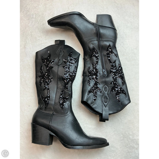 Boots Western By Clothes Mentor In Black, Size: 7